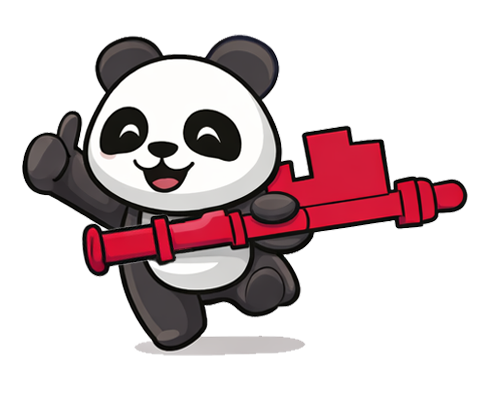 Keypanda Logo macht den daumen hoch