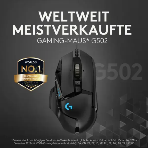 Zweites Bild vonLogitech G502 Hero Kabelgebundene Gaming Maus