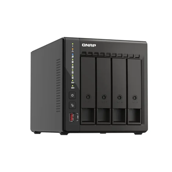 QNAP TS-453E-8G 4-Bay NAS System – Intel Celeron, 2.5GbE, 8GB RAM, NVMe & HDMI