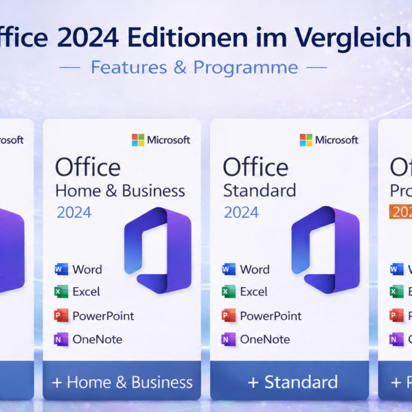 Office 2024 Editionen im Vergleich